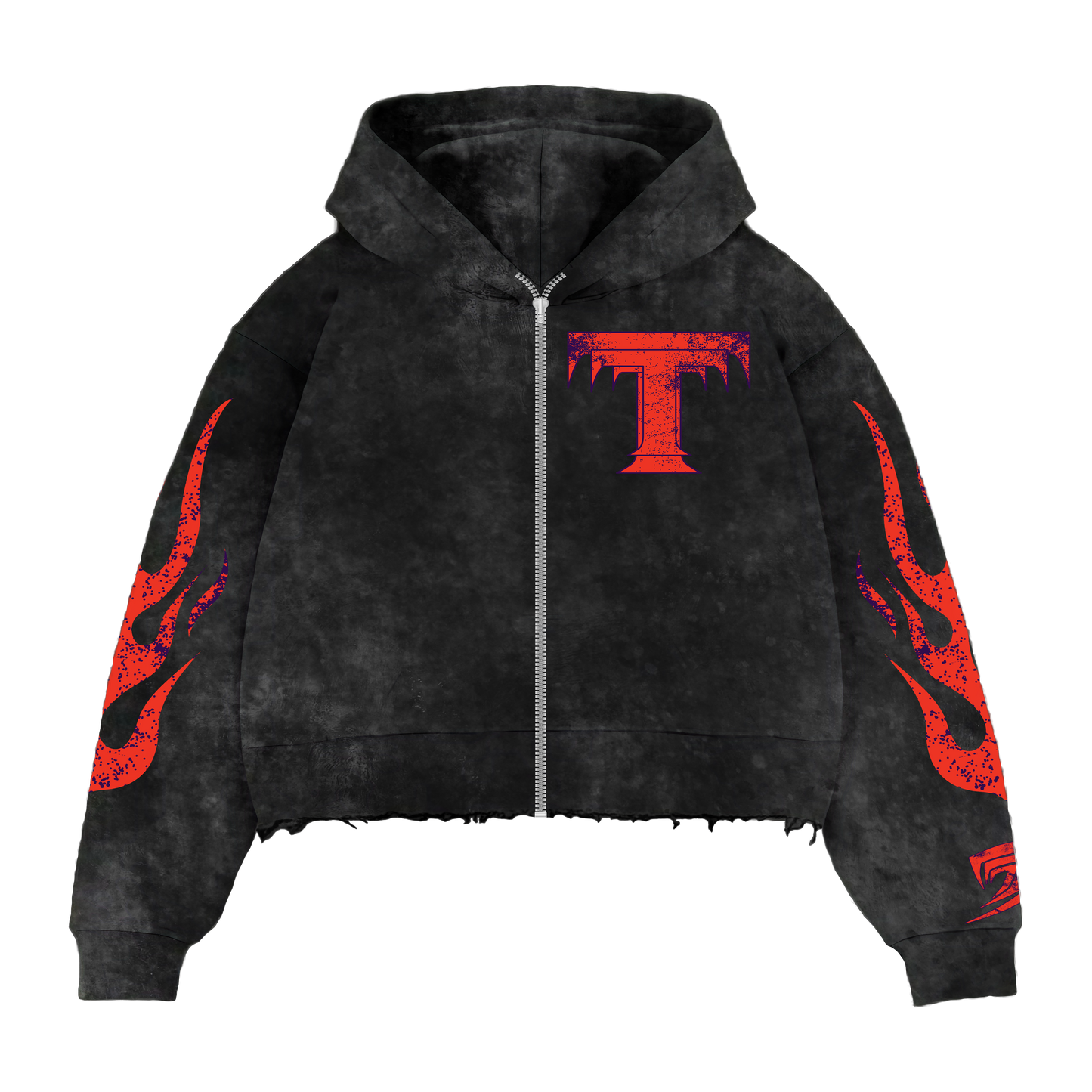 Black Purity Flame Hoodie