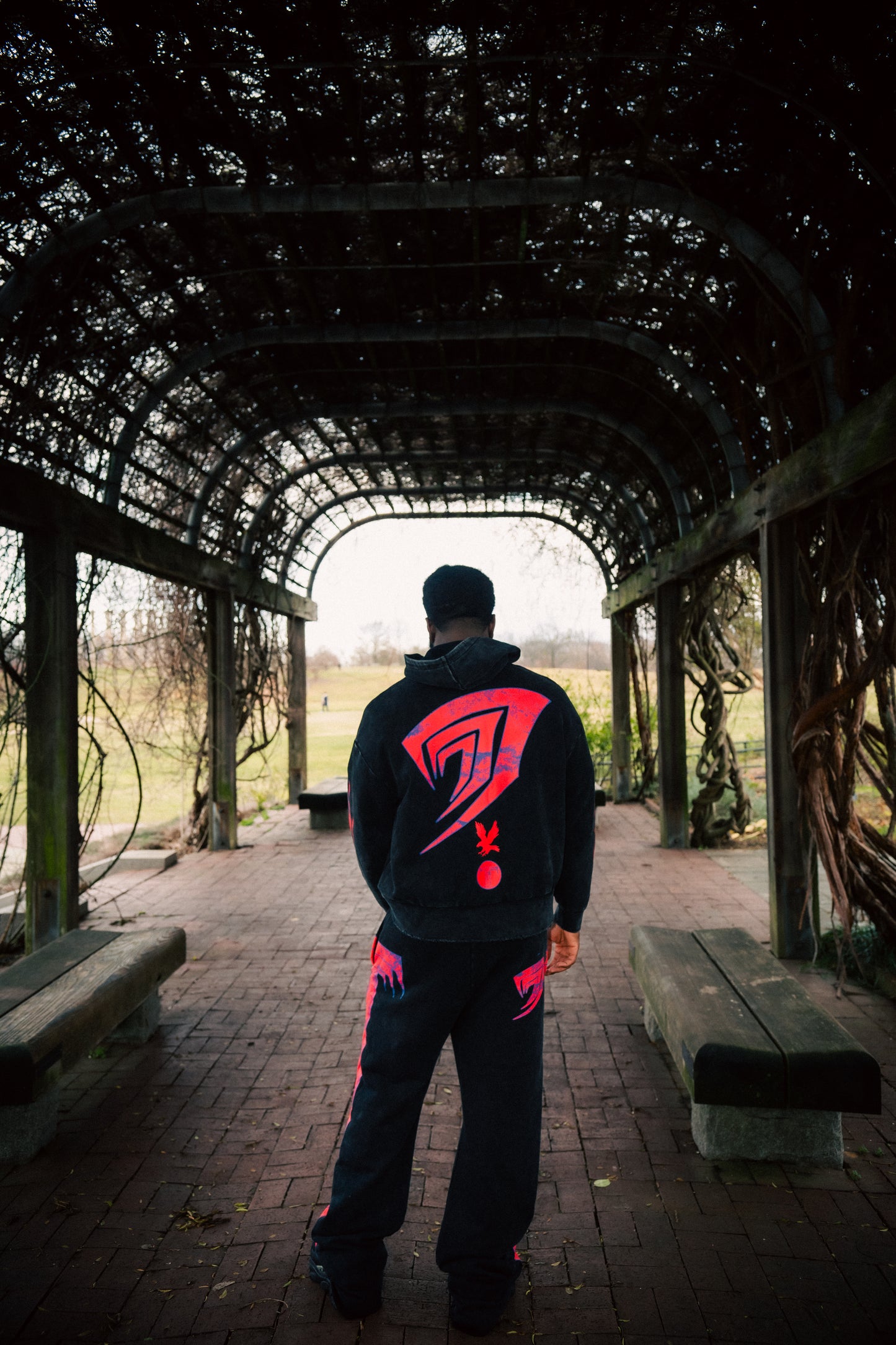 Black Purity Flame Hoodie