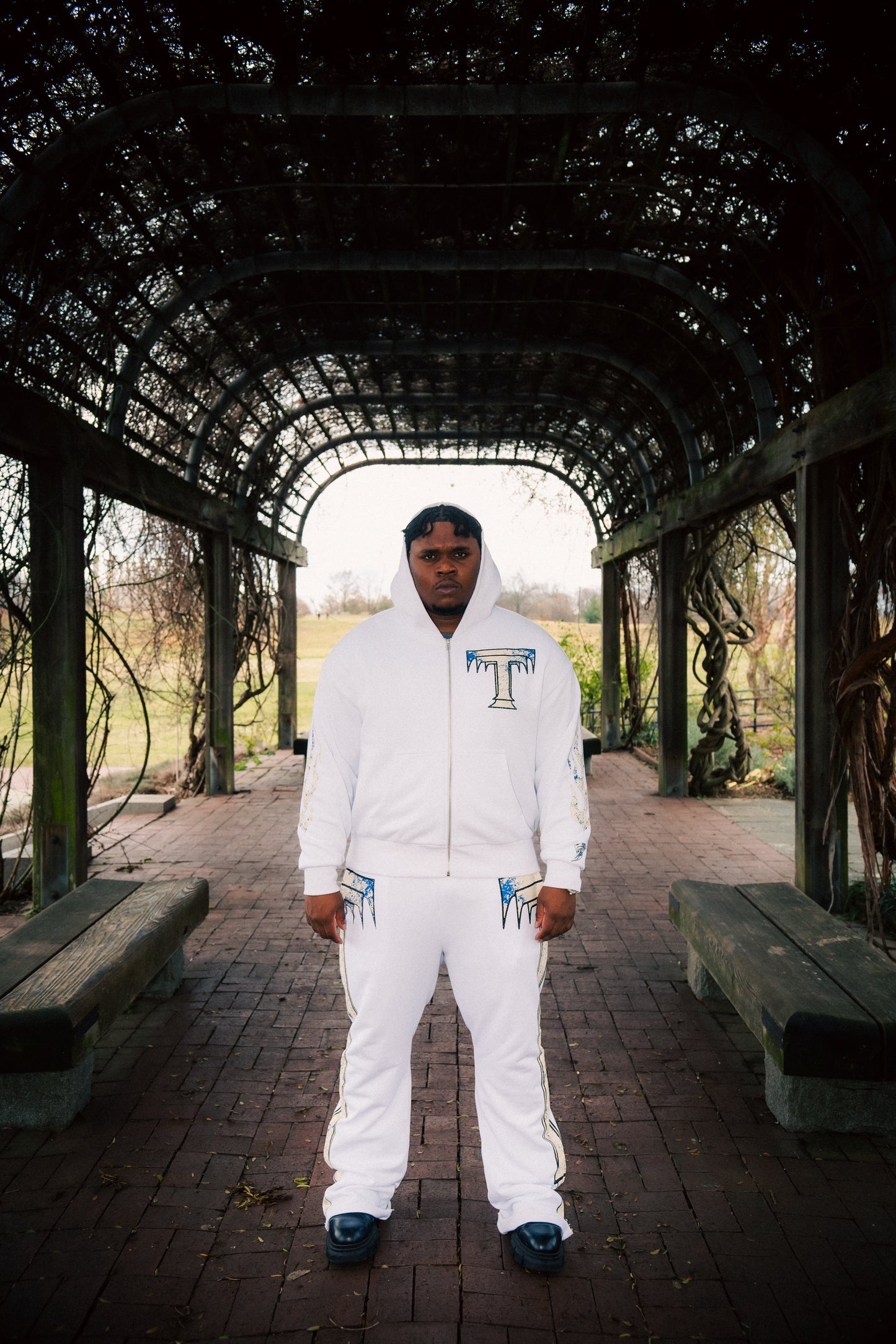 White Purity Flame Hoodie