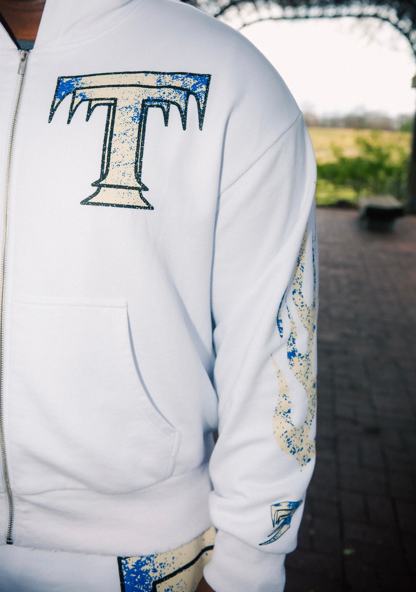 White Purity Flame Hoodie