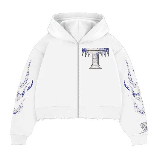 White Purity Flame Hoodie