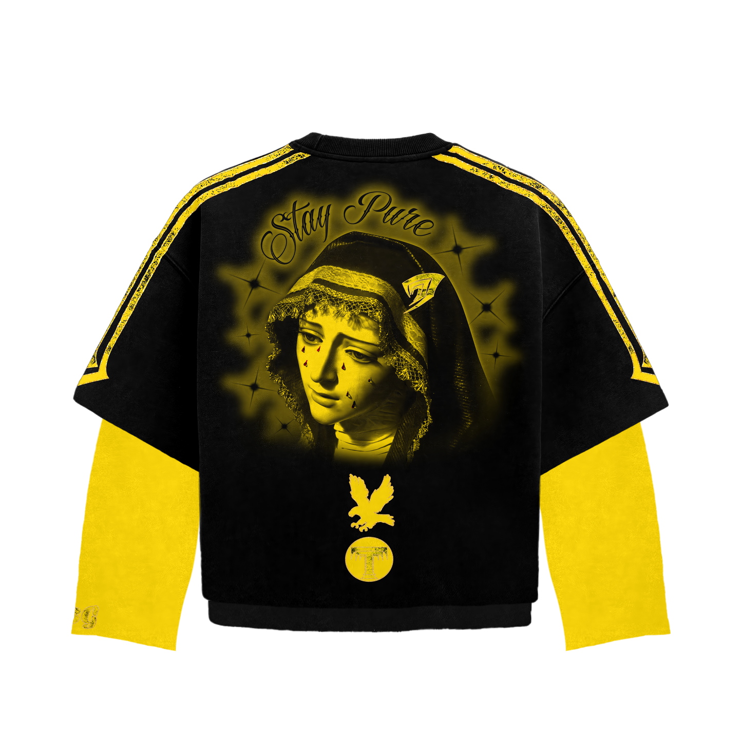 Yellow Pain Trin Long-Sleeved T-Shirt