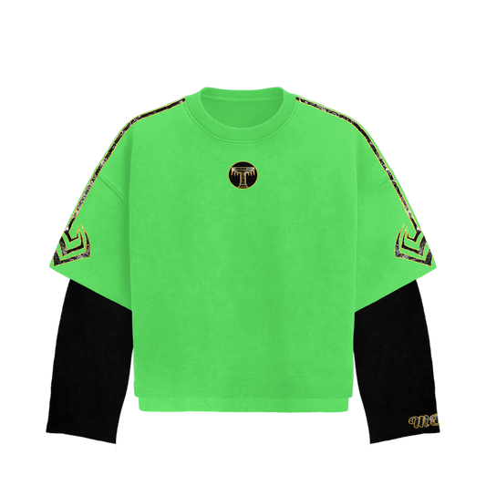 Green Pain Trin Long-Sleeved T-Shirt