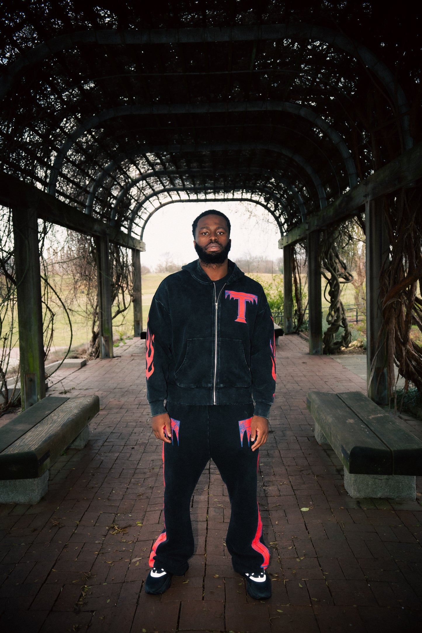 Black Purity Flame Hoodie
