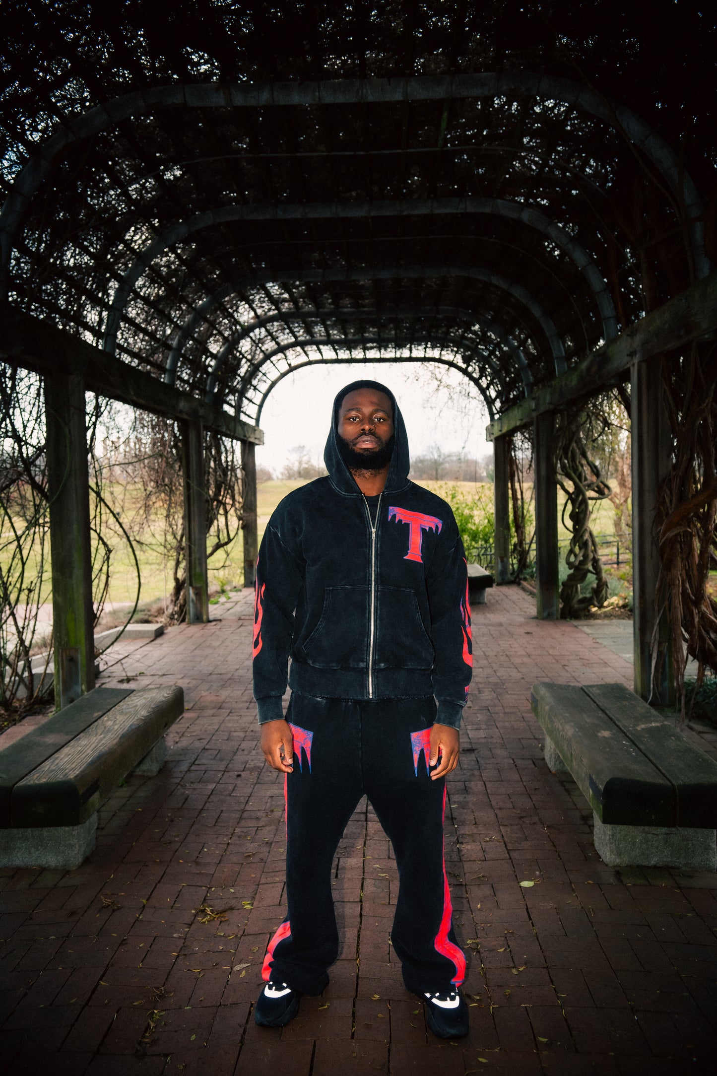 Black Purity Flame Hoodie