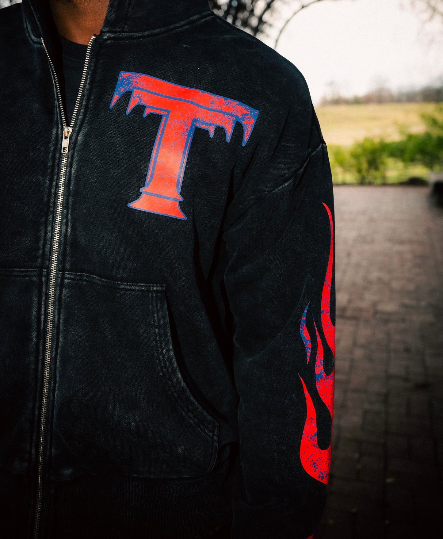 Black Purity Flame Hoodie