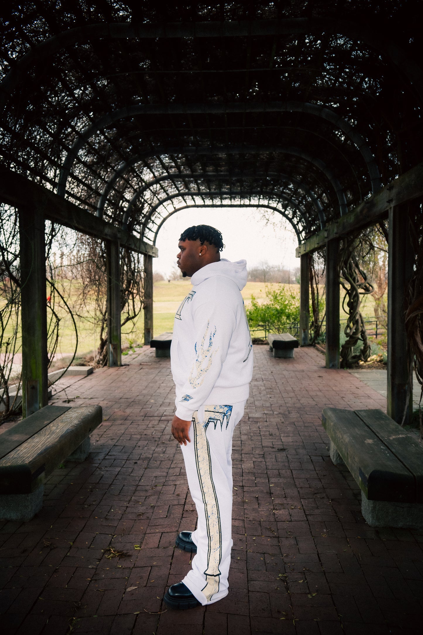 White Purity Flame Hoodie
